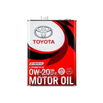 Лот: 21877814. Фото: 1. TOYOTA Toyota 0W20 Sn 4Л 08880-12205. Двигатель и элементы двигателя