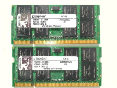 Лот: 3870524. Фото: 1. память so dimm ddr 2 2*2Gb. Оперативная память