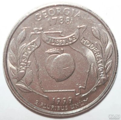 Лот: 8851048. Фото: 1. квотер (25 центов) 1999 год. США... Америка