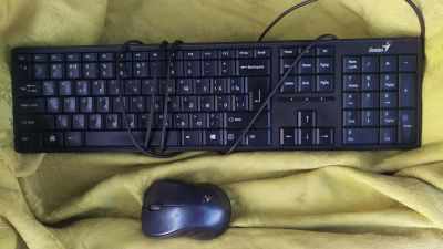 Лот: 11033691. Фото: 1. Комплект:usb-клавиатура и беспроводная... Клавиатуры и мыши