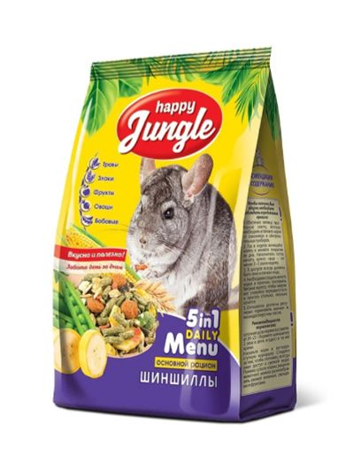 Лот: 18862510. Фото: 1. Happy Jungle (HJ) корм для шиншил... Корма