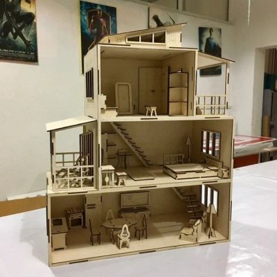 Лот: 10504944. Фото: 1. Кукольный домик с мебелью. Конструкторы