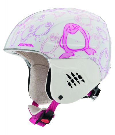 Лот: 12206472. Фото: 1. Шлем детский Alpina CARAT happy-pinguin... Шлемы