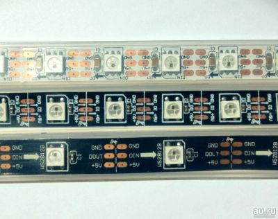 Лот: 14980855. Фото: 1. светодиодная лента WS2812B 5V... Светодиодная подсветка