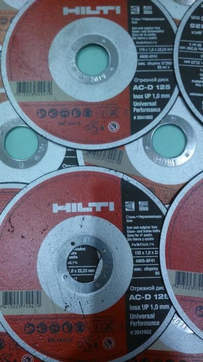 Лот: 10261941. Фото: 1. Круги отрезные по металлу Hilti... Расходные материалы, сменные насадки