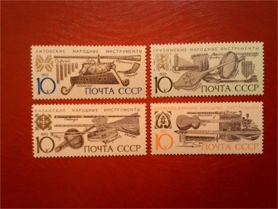 Лот: 11458991. Фото: 1. 1990, сентябрь. Музыкальные инструменты... Марки