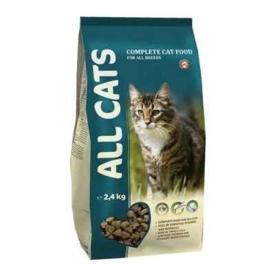 Лот: 13964030. Фото: 1. Корм All Cats (Ол Кэтс) 2,4кг... Корма