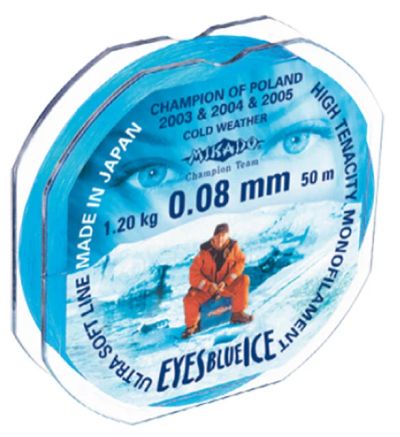 Лот: 10603556. Фото: 1. Леска EYES Blue (Mikado), 25м. Леска, блесны, крючки, мормышки