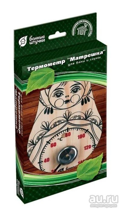Лот: 9653243. Фото: 1. Термометр для бани и сауны "Матрёшка... Банные принадлежности