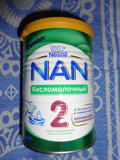 Лот: 8528756. Фото: 1. Сухая кисломолочная смесь "NAN... Детское питание