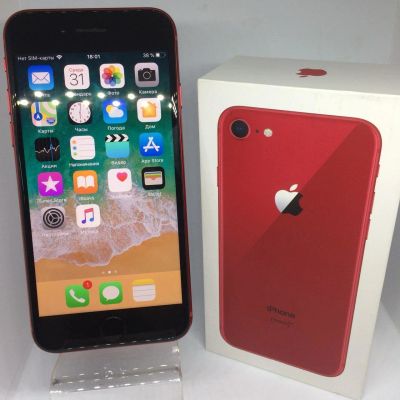 Лот: 12536491. Фото: 1. Смартфон Apple iPhone 8 64GB RED... Смартфоны