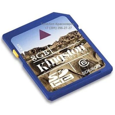 Лот: 6962653. Фото: 1. Карта памяти (флэшка) SD HC 8... Карты памяти