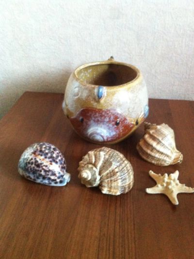 Лот: 6596369. Фото: 1. Кашпо из керамики, рыбка. Кашпо, горшки, вазоны для цветов