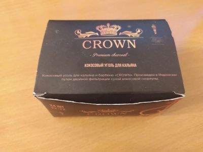 Лот: 17133845. Фото: 1. Кокосовый уголь для кальяна Crown. Аксессуары и запчасти для кальянов