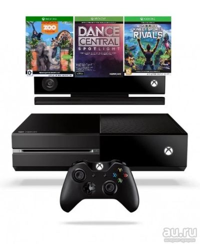 Лот: 8736757. Фото: 1. Xbox One 500 ГБ Kinect + Dance... Игровые приставки, консоли