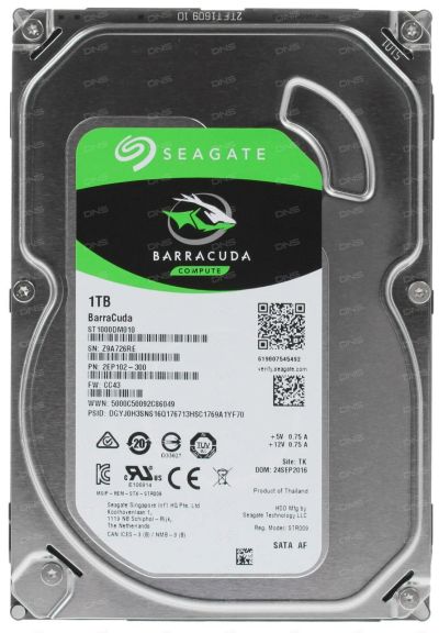 Лот: 17905738. Фото: 1. seagate barracuda (st1000dm010... Жёсткие диски (HDD)