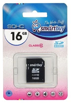 Лот: 4526917. Фото: 1. Карта памяти SDHC 16GB Smart Buy... Карты памяти