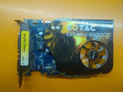 Лот: 19953334. Фото: 1. Б/У видеокарта Zotac Nvidia 9500GT... Видеокарты
