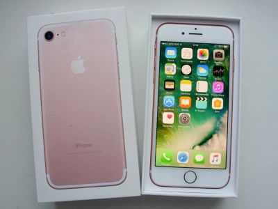 Лот: 3348594. Фото: 1. Apple iPhone 7 - 32Gb Rose Gold... Смартфоны