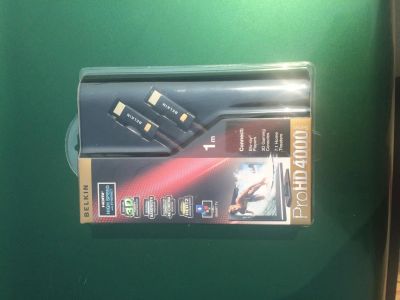 Лот: 7886807. Фото: 1. Кабель HDMI-HDMI 1м Belkin Pro... Шнуры, кабели, разъёмы