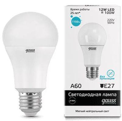 Лот: 25677093. Фото: 1. Светодиодная лампа Gauss LED Elementary... Лампочки