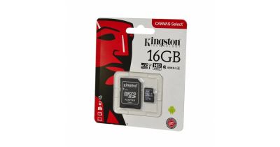 Лот: 17254949. Фото: 1. Карта памяти micro SDHC 16Gb Kingston... USB-флеш карты