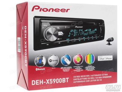 Лот: 13861660. Фото: 1. Pioneer DEH-X5900BT процессорная. Автомагнитолы