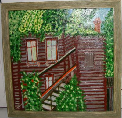 Лот: 18860768. Фото: 1. Картина маслом 40х40см. Картины, рисунки