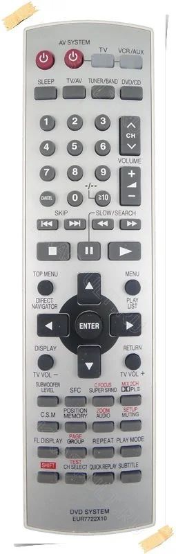 Лот: 15903606. Фото: 1. Пульт PANASONIC EUR7722X10, EUR7722X30. Пульты ДУ
