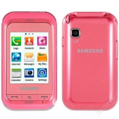 Лот: 2676114. Фото: 1. Телефон Samsung C3300, розовый... Кнопочные мобильные телефоны