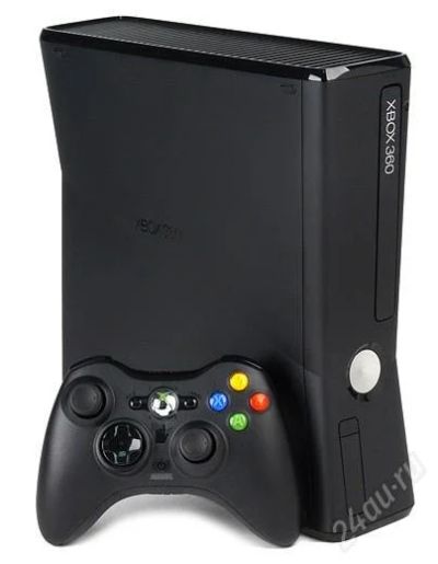 Лот: 2816291. Фото: 1. XBOX 360 4GB + Коллекционный беспроводной... Игровые приставки, консоли