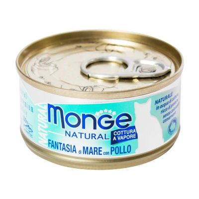 Лот: 10399203. Фото: 1. Корм Monge Natural Для Кошек Морепродукты... Корма