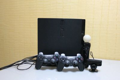 Лот: 16151196. Фото: 1. Play Station 3 slim 500GB прошитая. Консоли