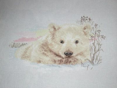 Лот: 4832684. Фото: 1. Картина "Северный медвежонок... Другое (картины, панно)