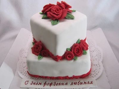 Лот: 6246571. Фото: 1. Торт.Торт на день рождения любимой. Торты, пирожные