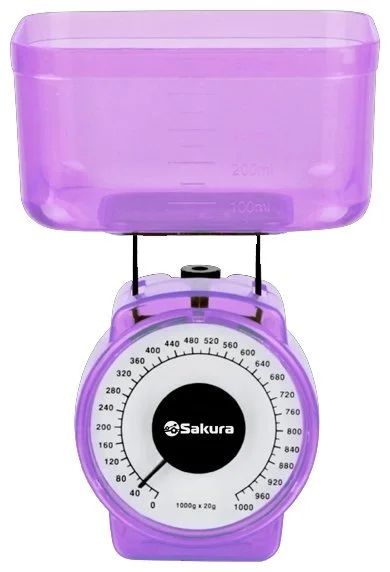 Лот: 15097477. Фото: 1. Весы кухонные SAKURA SA-6018GR. Кухонная