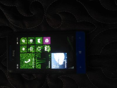 Лот: 6882365. Фото: 1. Htc windows phone 8s blue (monster... Смартфоны