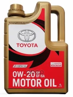 Лот: 21877773. Фото: 1. Масло Моторное Sp 0W-20 4 Л TOYOTA... Другое (автозапчасти)