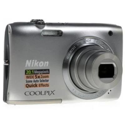 Лот: 4554055. Фото: 1. Фотокамера Nikon S2800 Silver... Цифровые компактные