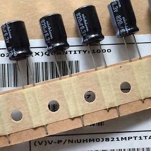 Лот: 6361390. Фото: 1. Конденсаторы 820uF x 6,3V LOW... Конденсаторы