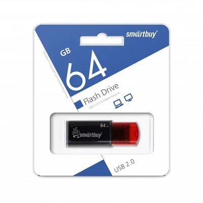 Лот: 20683831. Фото: 1. Флешка SmartBuy Click черно-синий... USB-флеш карты