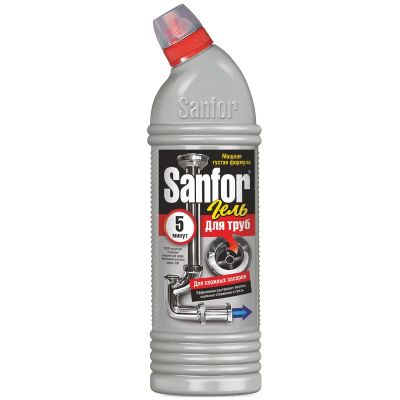 Лот: 24948103. Фото: 1. Средство для чистки труб "SANFOR... Бытовая химия