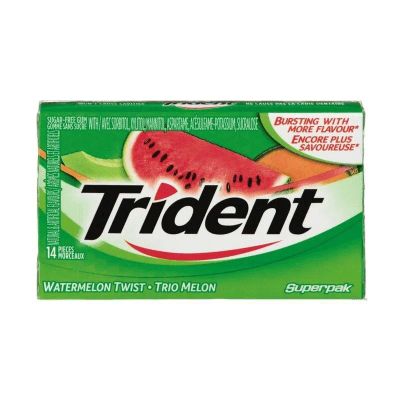 Лот: 24867851. Фото: 1. Trident Жевательная резинка Арбуз... Лекарства