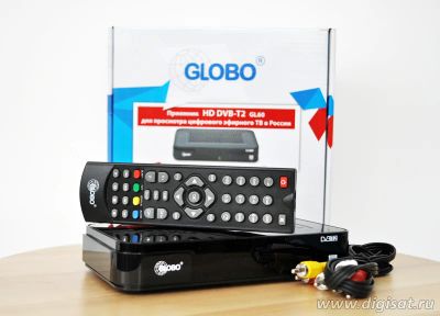 Лот: 4719489. Фото: 1. Цифровой тюнер DVB-T2 Globo GL60... Цифровое, спутниковое ТВ