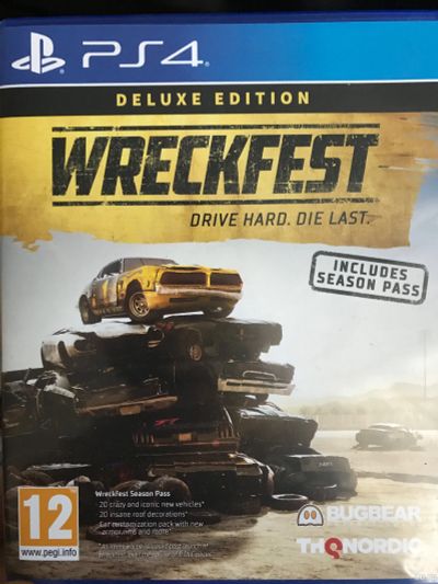 Лот: 15101538. Фото: 1. Диск ps4 Wreckfest Deluxe Edition. Игры для консолей