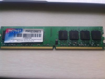 Лот: 4222364. Фото: 1. Оперативная память DDR2 1GB Patriot... Оперативная память