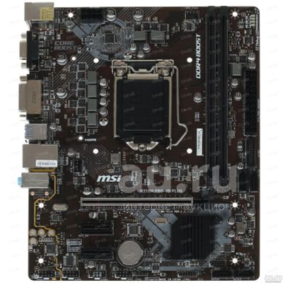 Лот: 18768278. Фото: 1. Новая Материнская плата MSI H310M... Материнские платы