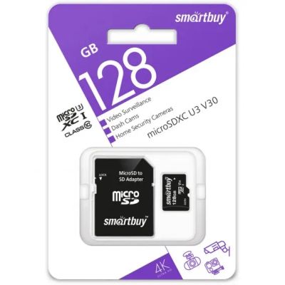 Лот: 19973845. Фото: 1. Карта памяти microSDHC SmartBuy... Карты памяти