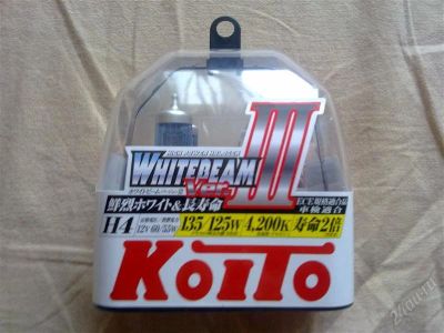 Лот: 1365473. Фото: 1. лампы koito h4 whitebeam iii... Оптика и освещение