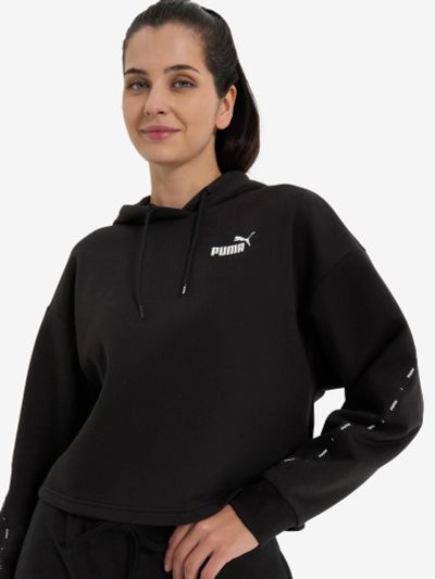 Лот: 23451767. Фото: 1. Худи женское PUMA Ess Tape, Черный. Другое (спортивная одежда)